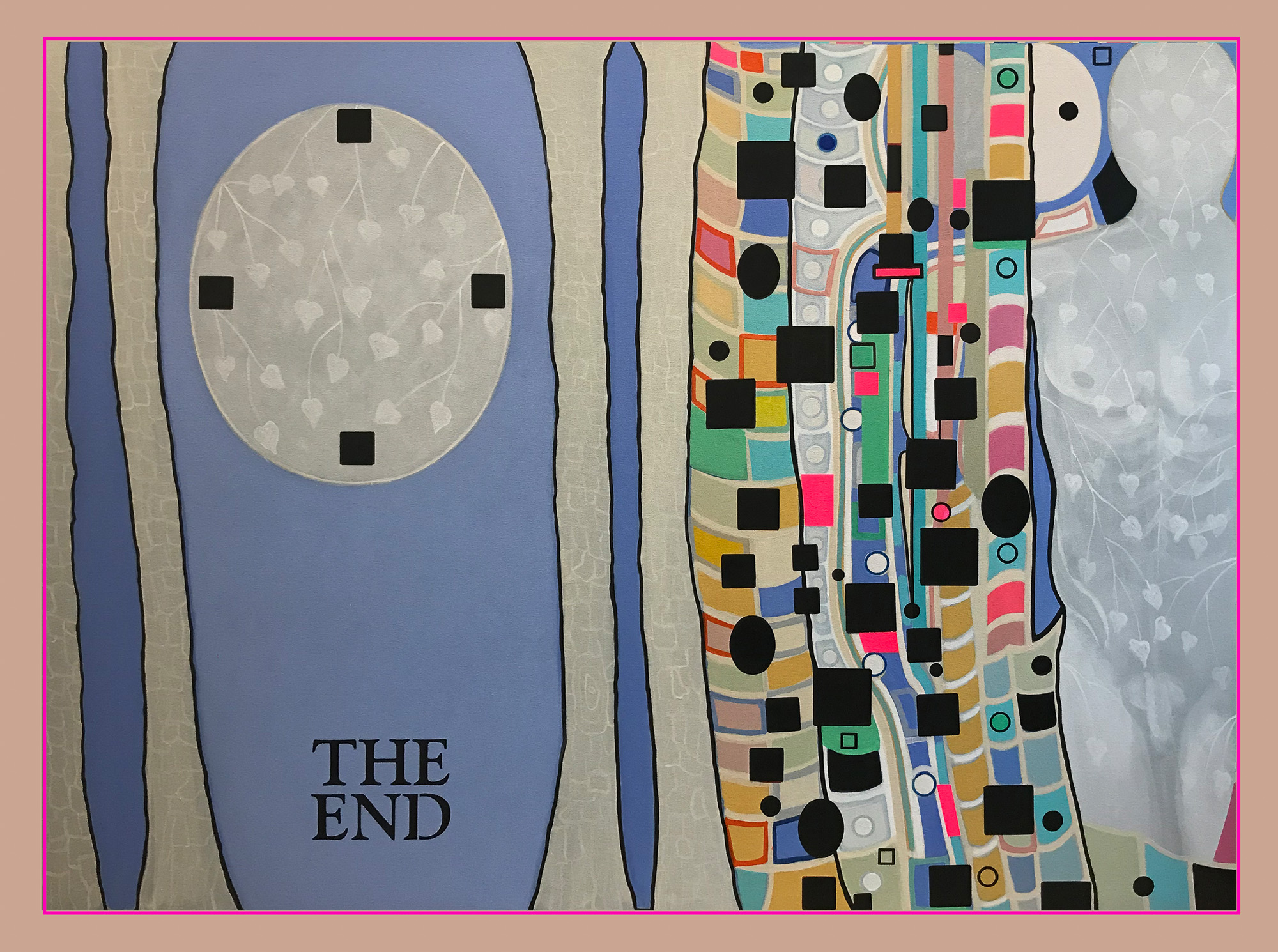 THE END, 2020, 60"x 80", acrylic on canvas