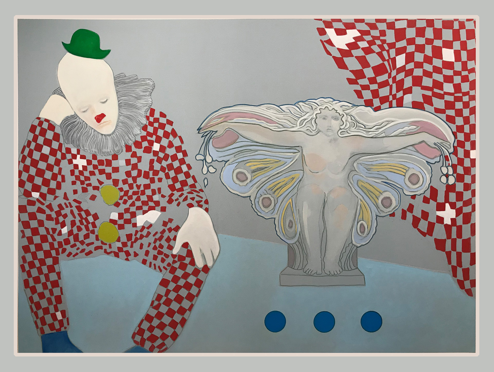 MAN AND WOMAN 2, 2020, 60"x 80", acrylic on canvas