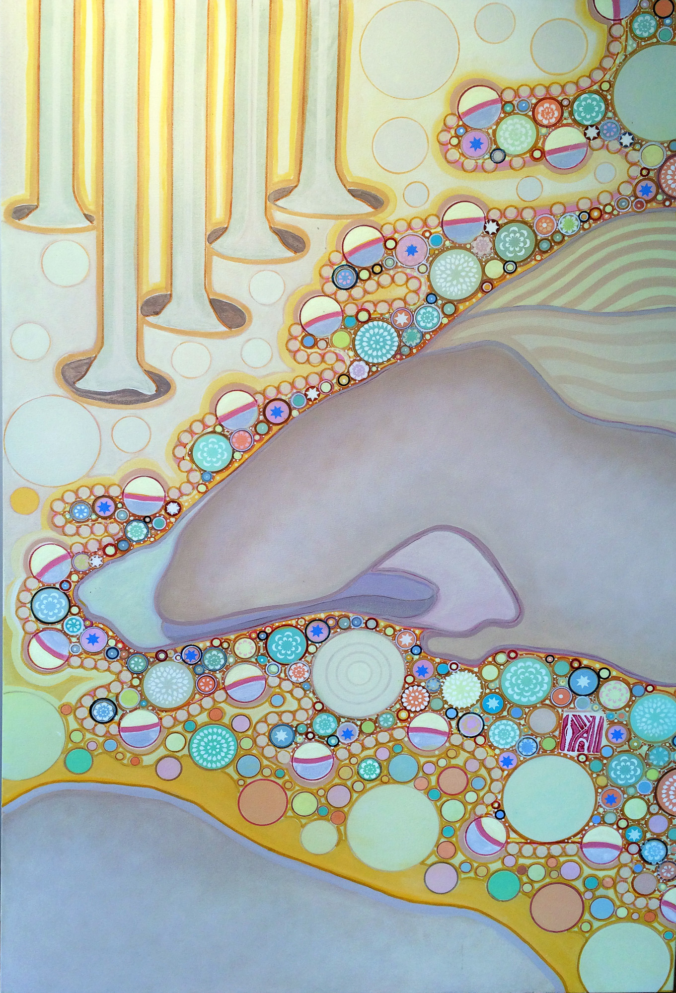 MAGICAL PATH, acrylic on canvas, 60"x40", 2015